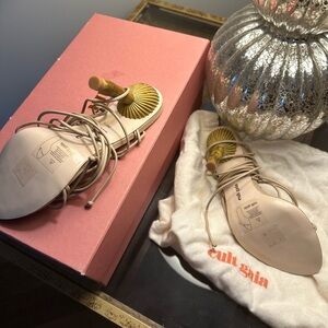 Cult Gaia Cream Sandals